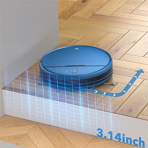 Robot Vacuum and Mop Combo, 2 in 1 Robot Vacuum Cleaner with WiFi/App, Smart Robotic Vacuums with Strong Suction, Schedule, Self-Charging, Slim, Quiet, Ideal for Hard Floor, Pet Hair, Low Pile Carpet