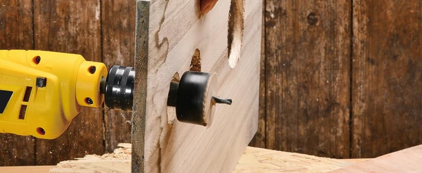 KATA Hole Saw Set 20PCS Hole Saw Kit with 3/4"-6"(19-152mm) 13PCS Saw Blades, 2 Mandrels, 3 Drill Bits, 1 Installation Plate, 1 Hex Key, Ideal for Soft Wood, Plywood, Drywall, PVC