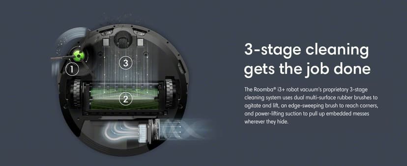 iRobot Roomba i3+ EVO (3554) Robot Vacuum - Self-Empty for Up to 60 Days, Clean by Room with Smart Mapping, Compatible with Alexa, Personalized Cleaning