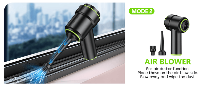 CODN Handheld Car Vacuum Portable Cordless 12000PA, 2 in 1 Handheld Vacuum Cleaner and Air Duster with Multi-Nozzles and LED Light, Mini Hand Held Vacuum Rechargeable for Home, Car, Office, Pet Hair