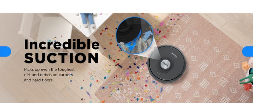 Shark RV2310AE Matrix Self-Emptying Robot Vacuum with Bagless, 45-Day Capacity, Self-Cleaning Brushroll for Pet Hair, No Spots Missed on Carpets & Hard Floors, Precision Home Mapping, Wi-Fi, Black