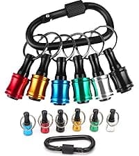 12PCS Bit Holders 1/4 Socket, Hex Shank Screwdriver Bit Holder for Impact Driver Drill Bit Keychain Extension Bar Quick Release Easy Change, Screwdriver Bit Holders for Tools & Home Improvement Gift
