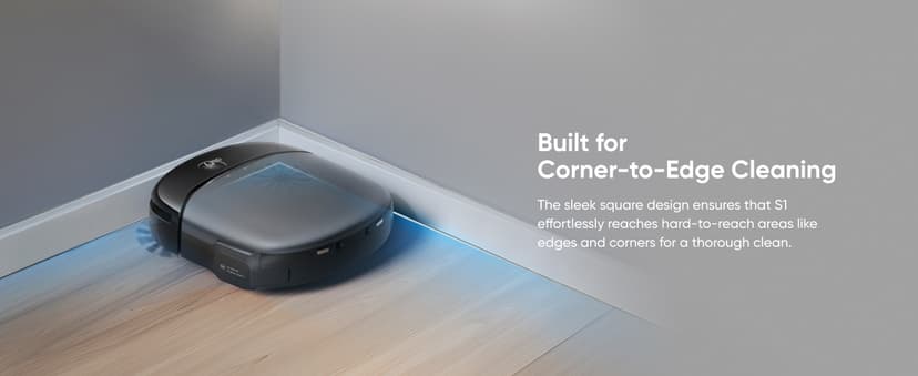 eufy S1 with All-in-One Station, HydroJet Robot Vacuum and Mop Combo, 8,000 Pa Suction, Smart Obstacle Avoidance, Multi-Level Mapping, Mop Auto-Retraction, Perfect for Pet Hair