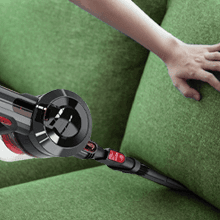 Cordless Vacuum Cleaner, 30Kpa/210W Stick Cordless Vacuum Up to 45 Mins Runtime, 8 in 1 Lightweight Vacuum for Hardwood Floor Carpet Pet Hair (Black-red)