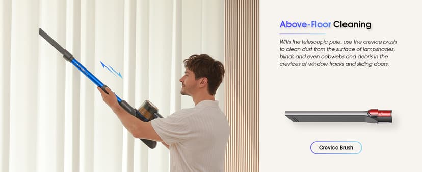 UNINELL HOME Cordless Vacuum Cleaner,45000Pa/450W Vacuum Cleaners for Home with 60Mins Runtime,Lightweight Anti-Tangle Stick Vacuum,Wall-Mount Charging,Vacuum Cordless with Attachments for Pet Hair