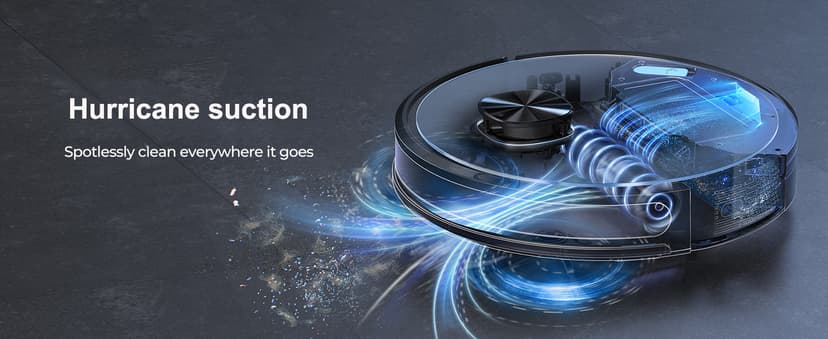 Robot Vacuum, 3 in 1 Robot Vacuum and Mop with 60 Day Self-Emptying Station, LiDAR Navigation Robot Vacuum Cleaner, WiFi/APP/Alexa, Ideal for Pet Hair, Carpet and Hard Floor