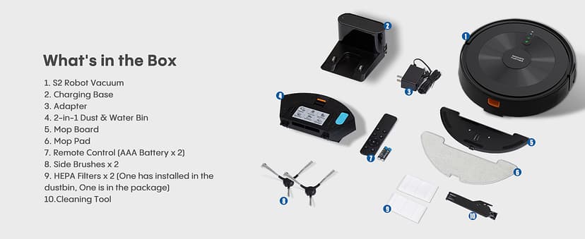 Robot Vacuum and Mop: 2-in-1 Robot Vacuum Cleaner 3000Pa Strong Suction & Tangle-Free & Alexa/APP Control & Self-Charging, Schedule Cleaning Robotic Vacuum for Pet Hair, Hard Floor, Carpet