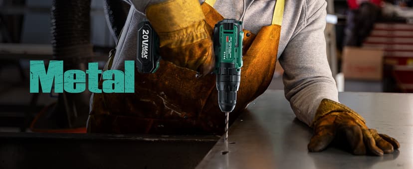 KIMO Hammer Drill - 20V 2X Battery Hammer Drill Cordless Drill Set, 350 In-lb Torque, 3/8" Keyless Chuck, 1350 RPM, 21+3 Position,14pcs Drill/Driver Bits, Power Drill Drivers for Concrete Brick Wall