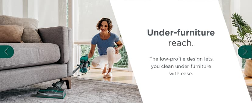 Shark Corded Stick Vacuum, Ultra-Lightweight, Swivel Steering, Powerful Deep-Cleaning, Floor-to-Ceiling Versatility, Converts to a Handheld Vacuum, Carpets & Hardfloor, Green, CS110EM