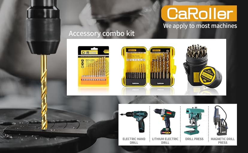 Cobalt Drill Bit Set 29-Piece M35 Cobalt Steel Metal Drill Bits Durable Round Shank Drill Sets for Steel, Wood Plastic Sheet Metal – Includes Practical Cup-Type Holder (29pcs Cobalt)