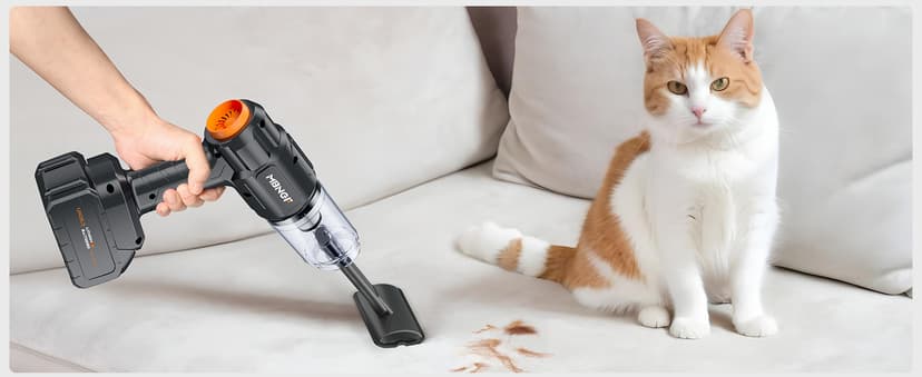 Car Vacuum Portable Cordless, 35000PA High Power Suction & Blower, Wireless Handheld Vacuum Cleaner for Car, Home, Office, Pet(Coal Black)