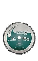 TOMAX 14 Inch 72 Tooth Industrial Level Steel and Ferrous Metal Saw Blade with 1 Inch Arbor