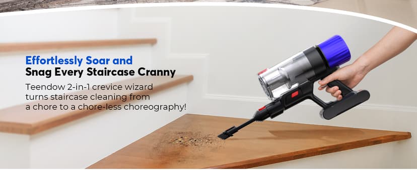 Cordless Vacuum Cleaner, Stick Vac Specifically Handling Pet Hair, Up to 50 Minutes, 500W Powerful Suction, Rechargeable, Lightweight for Carpet, Hard Floor, Deep Dark