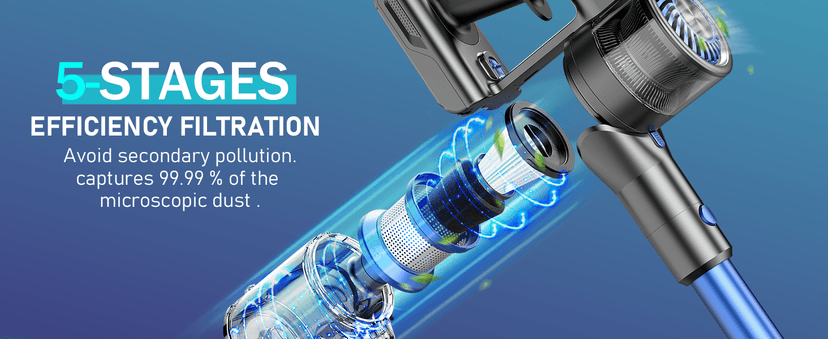 Lightweight Vacuum Cleaners for Home,Cordless Vacuum Cleaner with Super Suction,80000 RPM High-Speed Brushless Motor,Up to 35 Mins Runtime,Stick Vacuum Cordless Rechargeable for Hardwood Floor(Black)