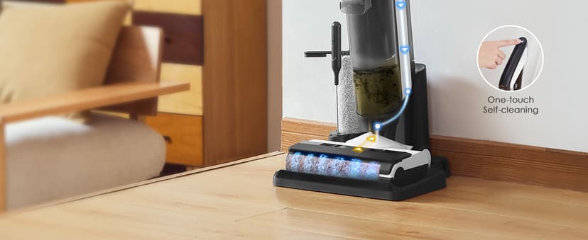 Tineco Smart Wet Dry Vacuum Cleaners, Floor Cleaner Mop 2-in-1 Cordless Vacuum for Multi-Surface, Lightweight and Handheld, Floor ONE S5 Combo