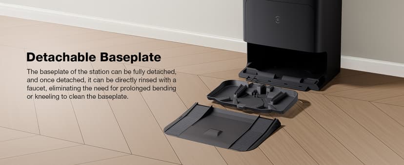 ECOVACS DEEBOT N30 Omni Robot Vacuum and Mop, 10000Pa Suction, TruEdge Adaptive Edge Mopping, ZeroTangle 2.0 Technology, Hot Air-Drying, Self-Emptying, Auto-Lift Mopping, Obstacle Avoidance