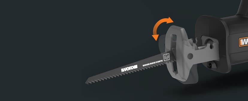 WORX 20V Cordless Reciprocating Saw for Wood, 1" Stroke Length, Brushless Motor, Lightweight Design WX501L