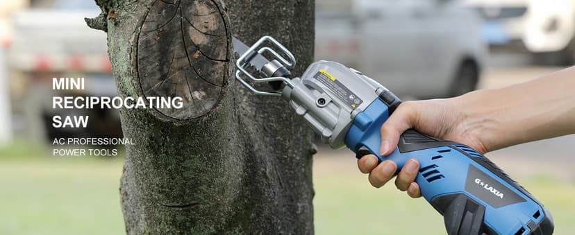 Reciprocating Saw, 5Amp 3000SPM Variable Speed Reciprocating Saw with 1/2" Stroke Length, 6Pcs Blades for Wood, Soft Metal, PVC Pipe Cutting