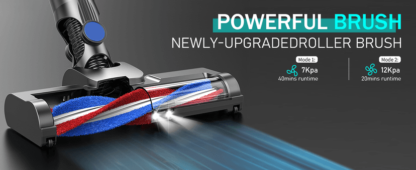 Lightweight Vacuum Cleaners for Home,Cordless Vacuum Cleaner with Super Suction,80000 RPM High-Speed Brushless Motor,Up to 35 Mins Runtime,Stick Vacuum Cordless Rechargeable for Hardwood Floor(Black)