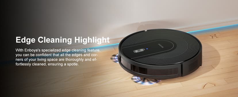 Robot Vacuum Cleaner with Self-Emptying Base – 9000Pa Suction, 85 Days of Dust Storage, Wi-Fi/App/Alexa Control – Ideal for Hard Floors, Low Carpets, and Pet Hair