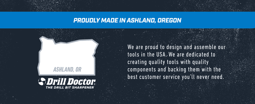 Drill Doctor DD350X Drill Bit Sharpener - 3/32" to 1/2" - Electric Sharpener - High Speed & Portable - for Steel, Masonry, Carbide & Tin-Coated Bits