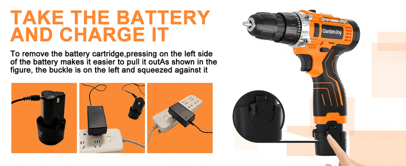 12V Cordless Electric Drill Driver Set, Powerful Lightweight Portable Rechargeable Screwdriver 65pcs Accessories,2-Speed, 24+1 Position for Wood/Wall Drilling & Screw Driving, Home DIY Tool woman man