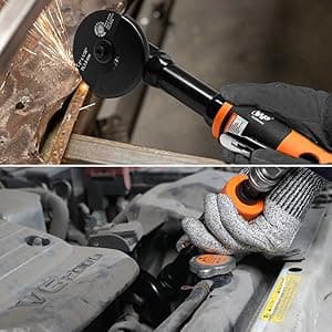 Air Cut off Tool, WP WORKPAD 3 inch Cut Off Tool with 5Pcs Die Grinder Cut Off Wheels,18000RPM, Pneumatic Cutting Machine Metal Sheet Cutter Tool Kit