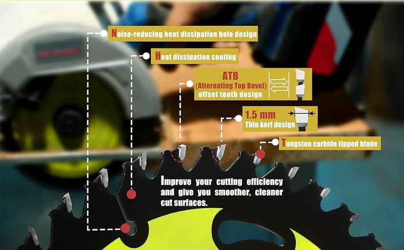 3Pack 3 Inch 24T Wood Cutting Circular Saw Blade for Woods, Plastic, PVC, Acrylic, Aluminum,7/16" Arbor TCT Saw Blade Compatible with All Dremel Saw-MAX, Ultra-Saws, RotoZip Saws,Dewalt Saws