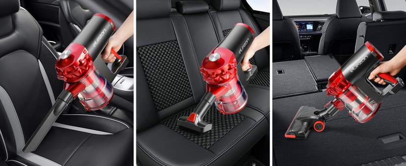 elezon A200 Cordless Vacuum Cleaner with 18000Pa Powerful Suction, 38 Min Runtime, 2200mAh Battery, HEPA Filter, Portable Stick Vacuum for Hardwood Floor, Lightweight Handheld for Home, Pet Hair, Car