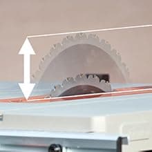 Evolution R10TS 10" Jobsite Table Saw | 15A Powerful Motor | Multi-Material Cutting | 10" TCT Blade | 26” Rip Capacity | 3-3/8” Cut Depth | 0-45º Bevel | Precision Fence | Portable & Heavy-Duty