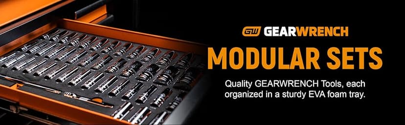 GEARWRENCH 89 Piece 1/4” Drive Master Metric Socket Set in Foam Storage Tray - GWMSSKT14MM