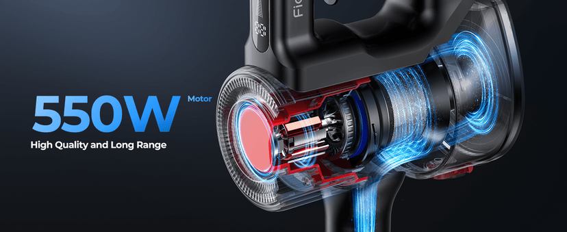 Cordless Vacuum Cleaner, 45Kpa 550W 60Mins Vacuum Cleaners for Home, Self-Standing Stick Vacuum Cleaner with Wall Mount Charging, Scented Card, for Furniture, Carpet, Pet Hair, Hard Floor