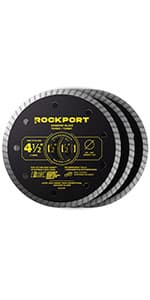 ROCKPORT Table Saw Blades 10 inch 60 Teeth - (1 Pack) 10" Table Saw Blades & 10 inch Miter Saw Blades, 5/8" Arbor, Multipupose Carbide Tip Circular Saw Blade for Fine Finish Cutting of Wood & Laminate