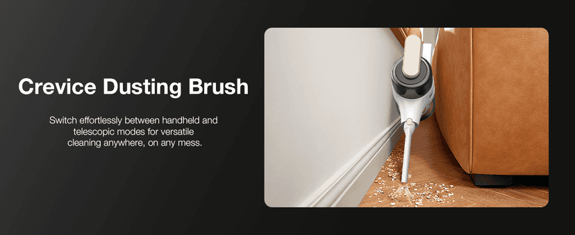 Cordless Stick Vacuum Cleaner for Home, Lightweight Rechargeable Vacuum with 55min Runtime, Powerful Suction, Green LED Headlight, 9-in-1 Pet Hair Carpet & Hardwood Floor Cleaner