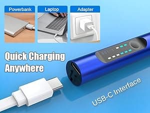 3-Speed Cordless Mini Drill Pen With 8 Small Drill Bits,Rechargeable Electric Hand Drill Pin Vise,Resin Drill Set For Jewelry Making,Resin,Plastic,Wood,Keychains DIY (BLUE)