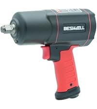 BESWELL® 1/2" High Torque Air Impact Wrench with Up to Real 1180 Foot-Pounds Max Loosen Torque Output-BW-112BN