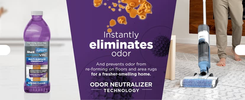 Shark WD201 HydroVac Cordless Pro XL 3-in-1 Vacuum, Mop & Self-Cleaning System with Antimicrobial Brushroll* & Solution for Multi-Surface, Hardwood, Tile, Marble & Area Rugs, Pure Water