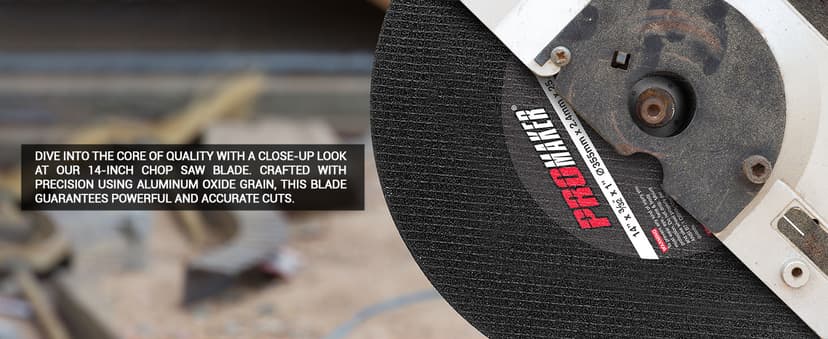 PROMAKER 5 Pack, 14 inch Cut Off Wheel, Chop Saw Blades 14 inch Metal, 14 Metal Cutting Blade for Metal, Chop Saw Wheel, 14 in x 3/32 in x 1 in