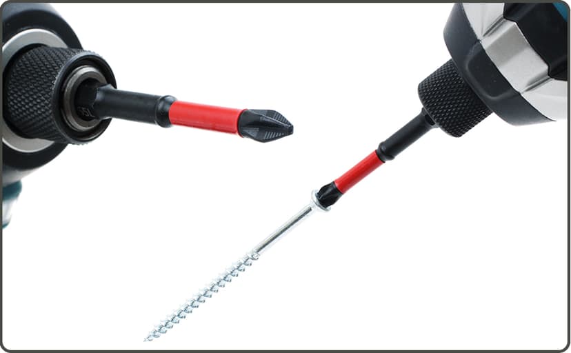 AUTOTOOLHOME 10 Pack Phillips PH2 Magnetic Anti Slip Screwdriver Bit Set 3-1/2" Length TS2 Anti-Slip Long Drill Bits Impact Driver Bits