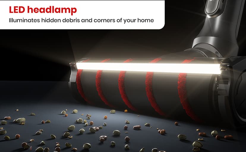 Honeywell Self-Cleaning Cordless Vacuum Cleaner, 8-in-1 Lightweight Stick Vacuum with 60Mins Runtime, Powerful Suction, Rechargeable Cordless Vacuum for Pet Hair/Carpet/Hardwood Floor, VC16