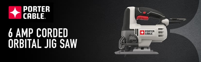 PORTER-CABLE Orbital Jig Saw, 6.0-Amp, Corded (PCE345)