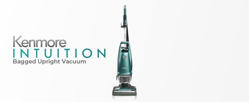 Kenmore Intuition Bagged Upright Vacuum Lift-Up Carpet Cleaner 2-Motor Power Suction with HEPA Filter, 3-in-1 Combination Tool, HandiMate for Floor, Pet Hair, 14pounds, Green