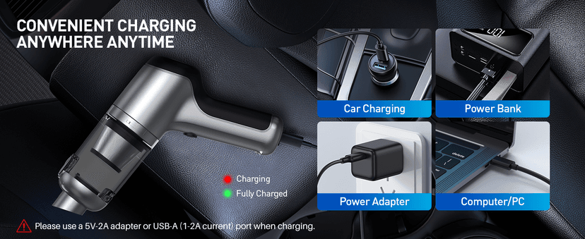 AHNR Handheld Car Vacuum Cleaner Cordless with Brushless Motor, 20000PA High Power Vacuum Cleaner & Air Duster, 3 in 1 Keyboard Portable Mini Hand Held Vacuums Cleaner for Car Home