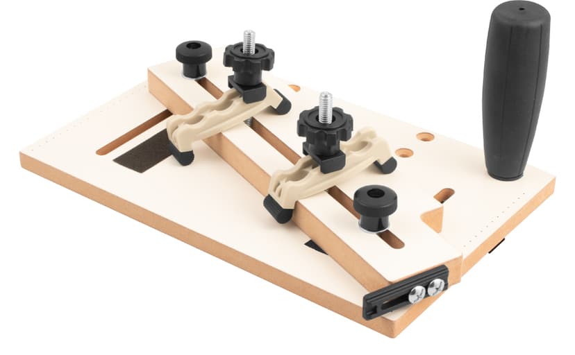 Mini Taper Jig For Table Saw, Adjustable Precision Straight Line Tapering Jig with Blade Safe Hold Downs, Fast Straight Taper Wood Cutting for Small Parts