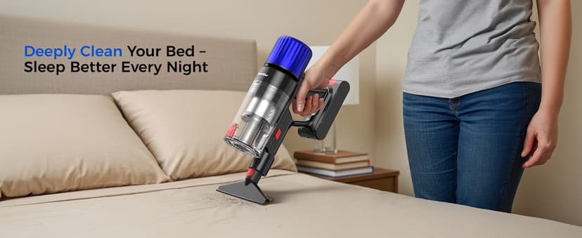 Cordless Vacuum Cleaner, 500W 50 Minutes Runtime Stick Vacuum for Pet Hair, Powerful Suction, Rechargeable, Lightweight, Handheld Vacuum Versatile for Carpet, Hard Floor (Starry Gray)