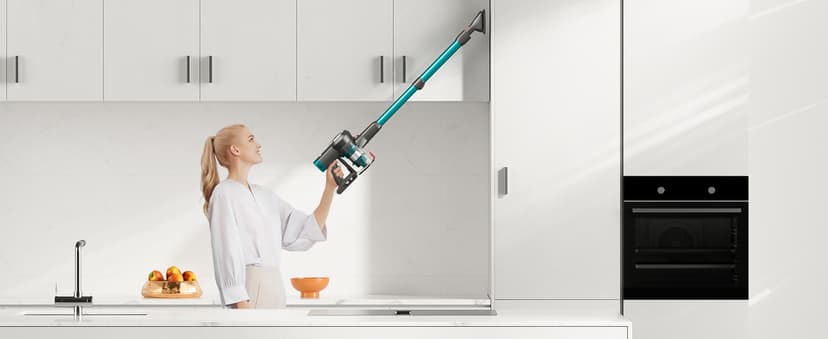 Cordless Vacuum Cleaner, 550W/45Kpa/65Mins Vacuum Cleaners for Home, Self-Standing Stick Vacuum with LED Display, Rechargeable Cordless Vacuum, Lightweight for Carpet, Pet Hair, Hardwood Floor