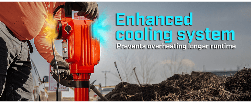 XtremepowerUS 2200W Demolition Electric Jack Hammer Power Drill Concrete Breaker Bar Point & Chisel Bits Chisel Set