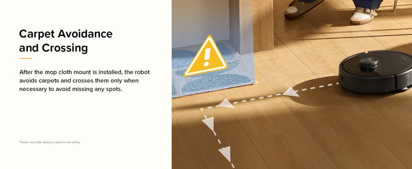 roborock Q7 M5 Robot Vacuum and Mop Combo, 10,000Pa HyperForce Suction, Robotic Vacuum Cleaner, Dual Anti-Tangle System, APP-Controlled Mopping, LiDAR Navigation, for Pet Hair and Carpet, Black