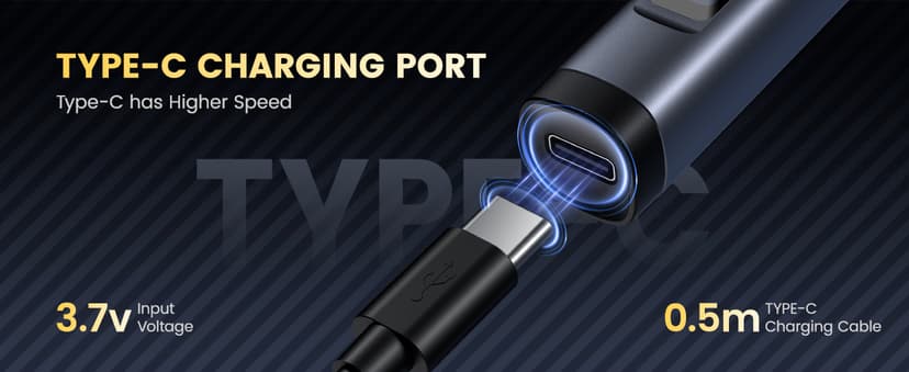 Electric Screwdriver Set, UF-TOOLS Rechargeable Cordless Screwdriver Kit, Precision Repair Tool Kit with Bits, LED Lights, Charging Cable, Carrying Case, for Watches, Phones, Glasses