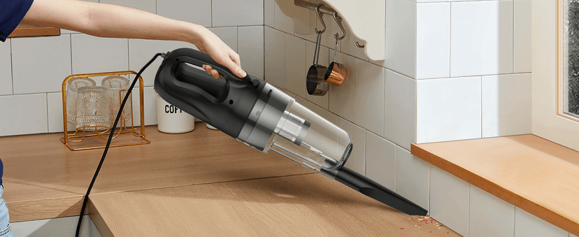 Corded Vacuum Cleaner, Super Power Suction Stick Vacuum Cleaners for Home, 6-in-1 Lightweight Hard Floor Vacuum Removable Handheld Vac, Portable Vacuum for Pet Hair